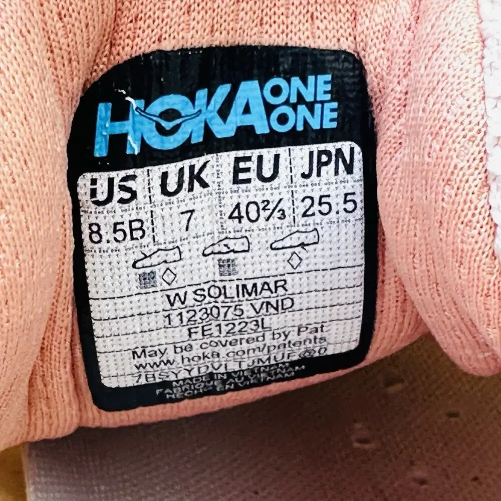 Hoka One One Solimar Sandstone Running Shoes Women's Size 8.5B 1123075 VND